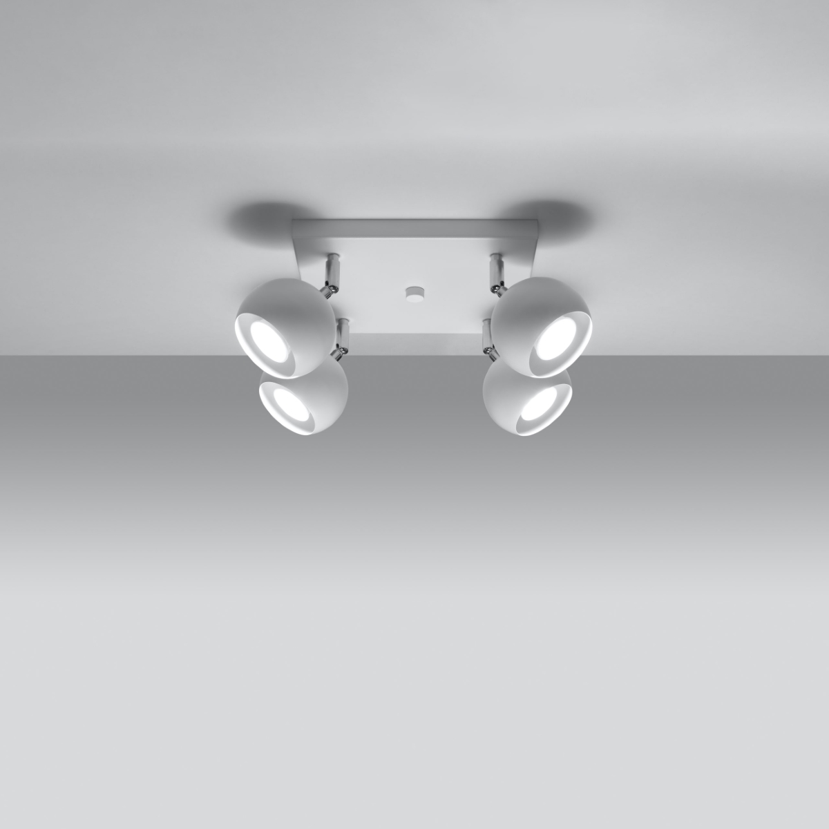 Stropna svetilka OCULARE 4 bela (25x25x16cm)