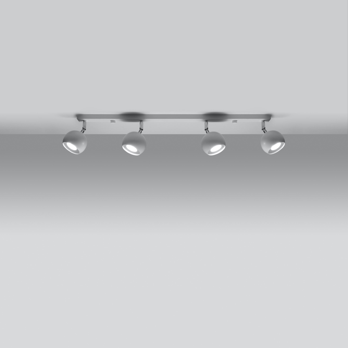 Stropna svetilka OCULARE 4L bela (80x10x16cm)