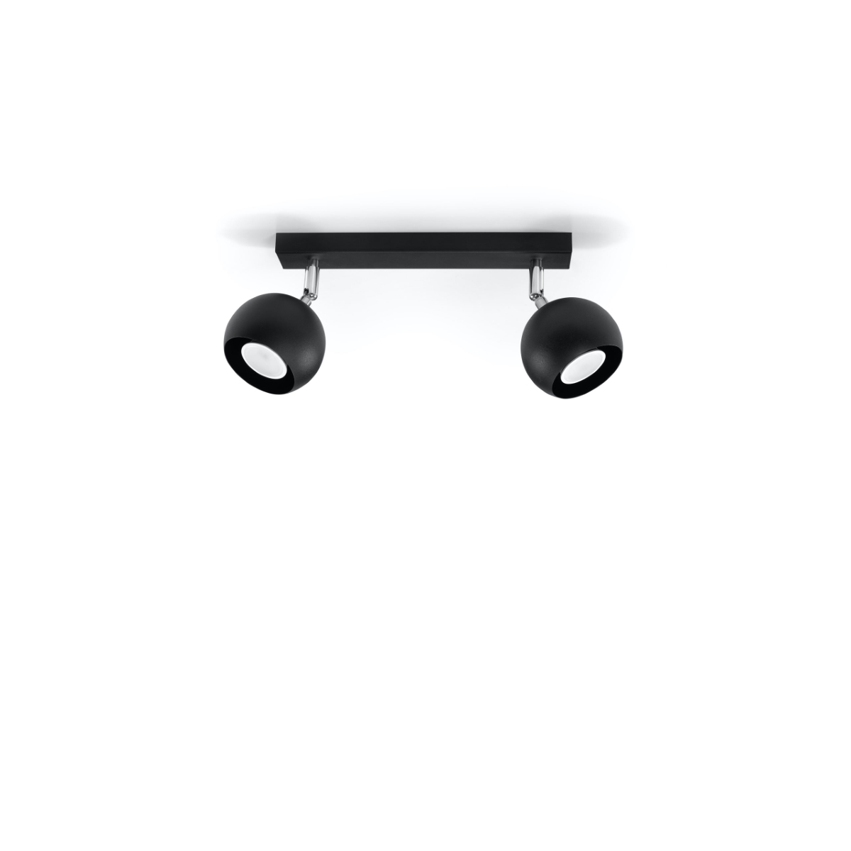 Stropna svetilka OCULARE 2 črna (30x10x16cm)