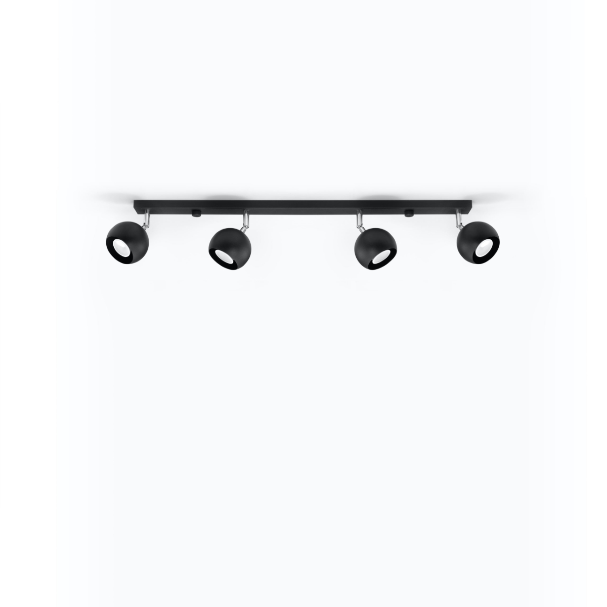 Stropna svetilka OCULARE 4L črna (80x10x16cm)