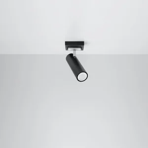 Stropna svetilka DIREZIONE 1 črna (8x8x20cm)