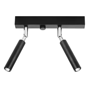 Stropna svetilka EYETECH 2 črna (25x3x20cm)