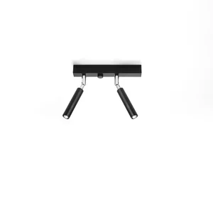 Stropna svetilka EYETECH 2 črna (25x3x20cm)