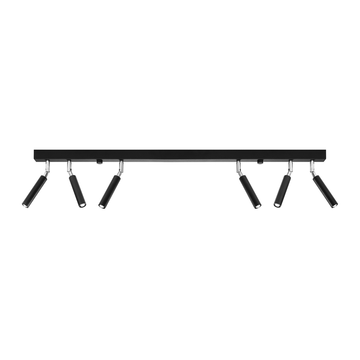 Stropna svetilka EYETECH 6 črna (100x3x20cm)