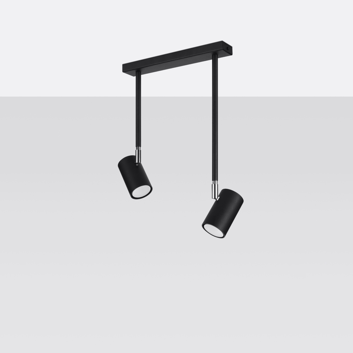 Stropna svetilka NORANO 2 črna (30x10x43cm)