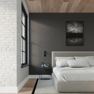 Stenska svetilka ENIF črna (6.5x15x20cm)