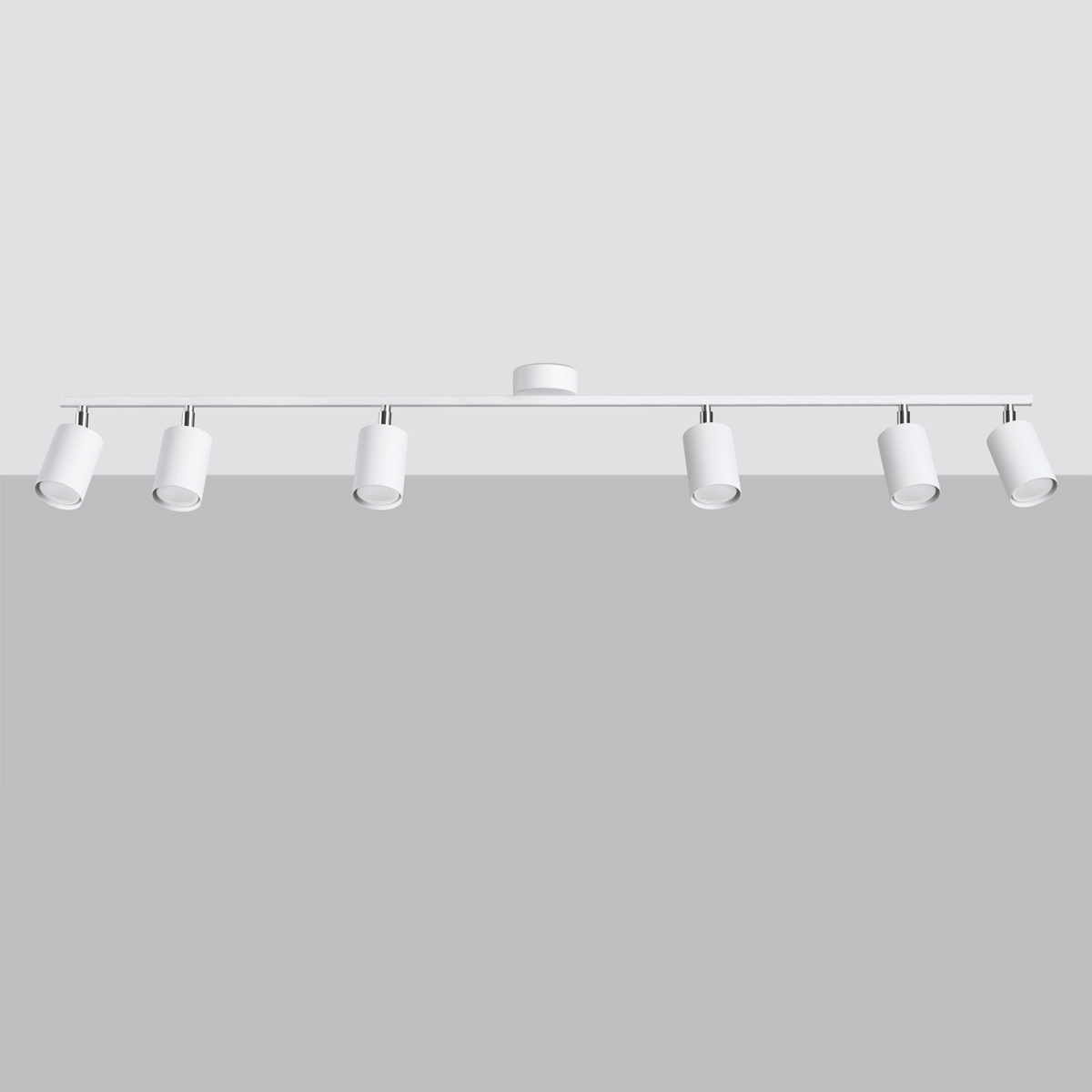 Stropna svetilka LEMMI 6L bela (135x24x20cm)