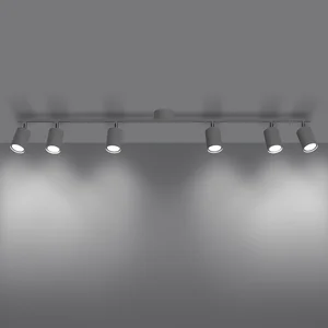 Stropna svetilka LEMMI 6L bela (135x24x20cm)