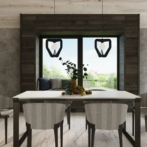 Obesna svetilka TRES črna (33x33x130cm)