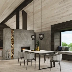 Obesna svetilka TRES črna (33x33x130cm)