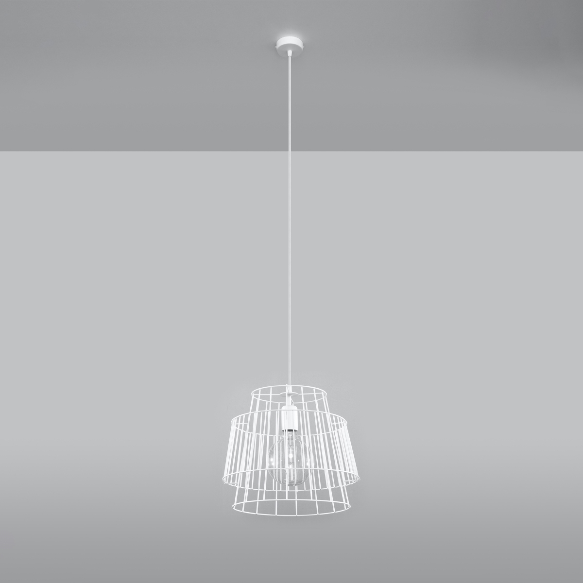 Obesna svetilka GATE bela (35x35x130cm)