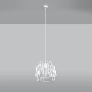 Obesna svetilka GATE bela (35x35x130cm)