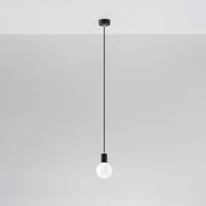 Obesna svetilka EDISON črna (8x8x106cm)