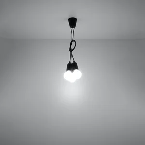 Obesna svetilka DIEGO 3 črna (15x15x90cm)