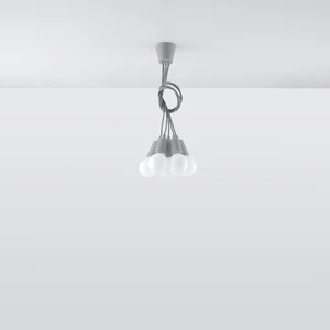 Obesna svetilka DIEGO 5 siva (25x25x90cm)