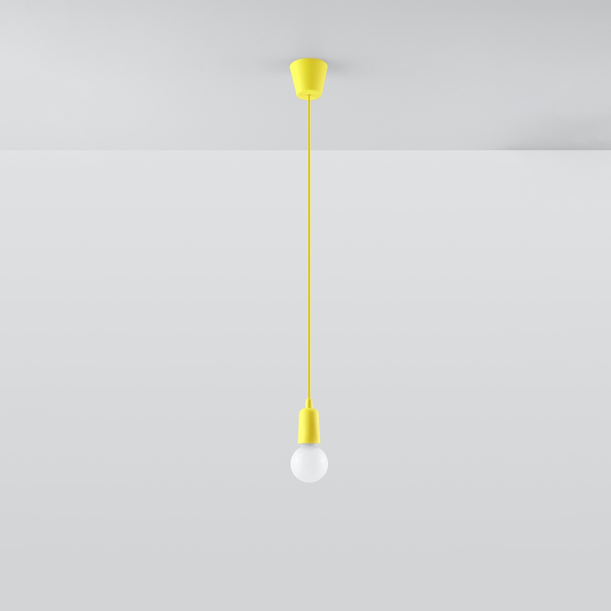 Obesna svetilka DIEGO 1 rumena (9x9x90cm)