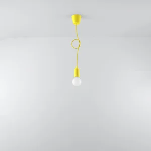 Obesna svetilka DIEGO 1 rumena (9x9x90cm)