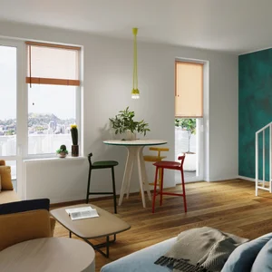 Obesna svetilka DIEGO 5 rumena (25x25x90cm)