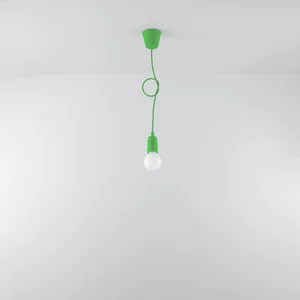 Obesna svetilka DIEGO 1 zelena (9x9x90cm)