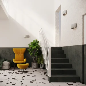 Stenska keramična svetilka PONTIUS siva (32x9x14cm)