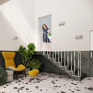 Stenska keramična svetilka PONTIUS siva (32x9x14cm)