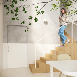 Stenska keramična svetilka NESTA (14x14x14cm)