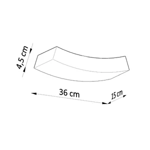 Stenska keramična svetilka HATTOR (36x15x4.5cm)