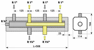 razdelilec HV 70/125