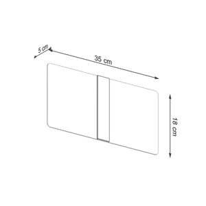 Stenska svetilka AZALIA (35x5x18cm)