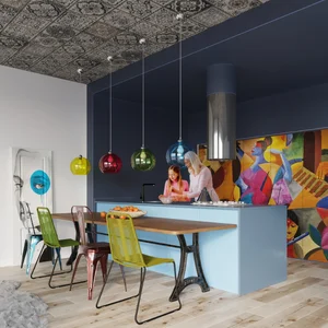 Obesna svetilka BALL rumena (30x30x120cm)