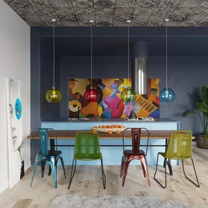 Obesna svetilka BALL transparentna (30x30x120cm)