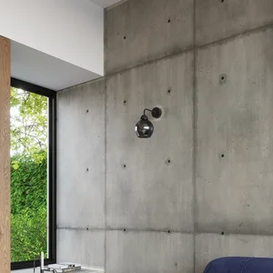 Stenska svetilka ALINO 1 črna (15x15x26cm)