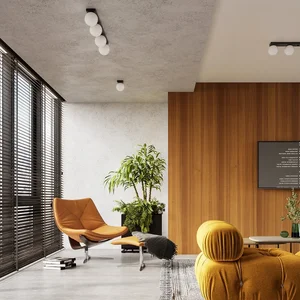 Stropna svetilka YOLI 4 črna (88x12x14.5cm)