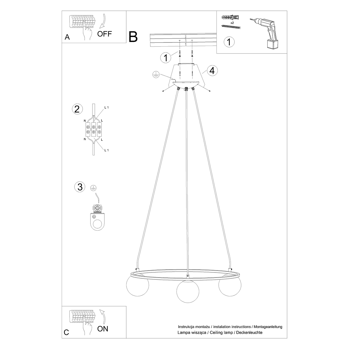 Lestenec YOLI 3 (65x65x98cm)