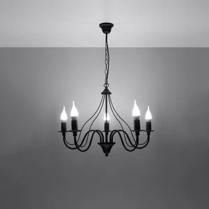 Lestenec MINERWA 5 črn (60x60x80cm)