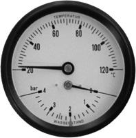 Termomanometer Watts Fimet, vgradni fi 52 s kapilaro