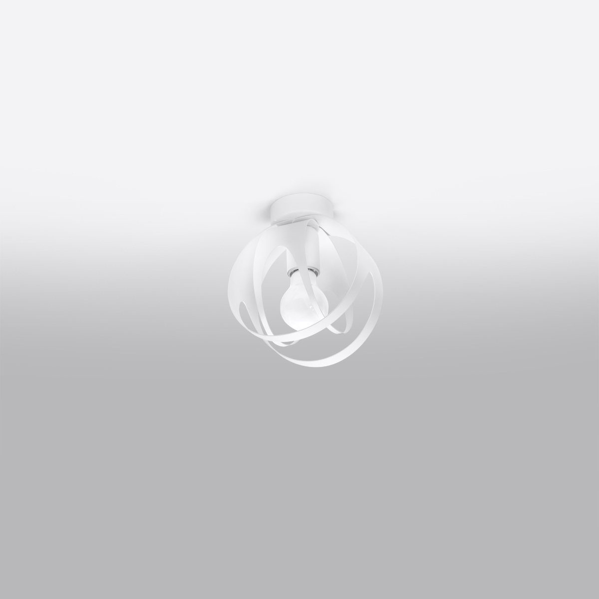 Stropna svetilka TULOS bela (16x16x21cm)