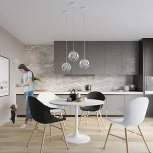 Obesna svetilka TULOS 1 bela (16x16x125cm)