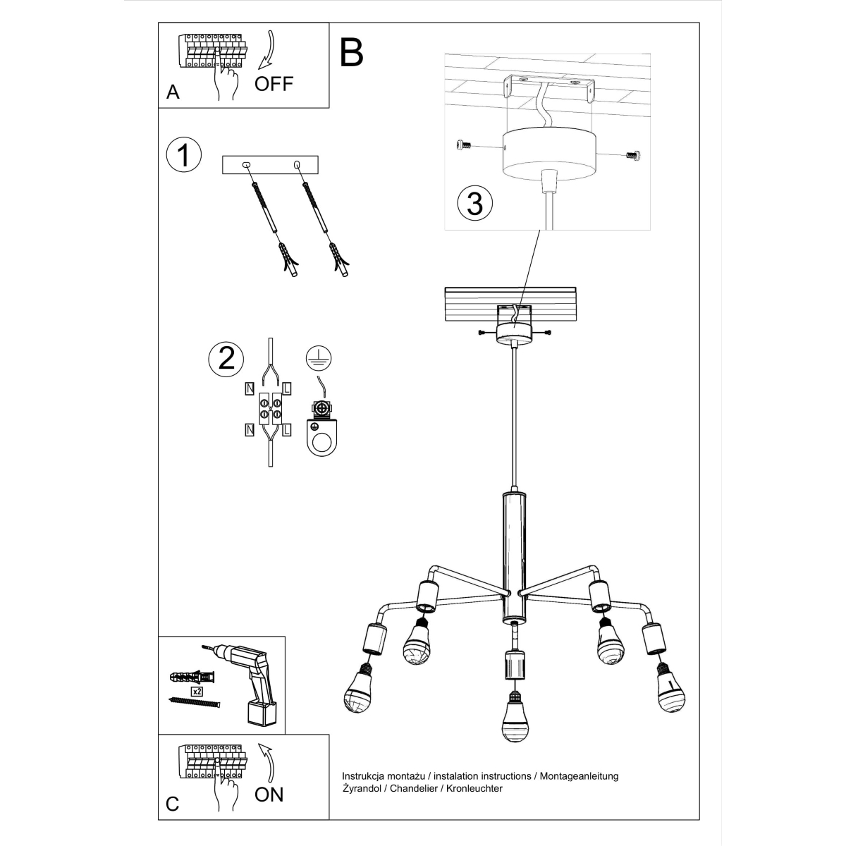 Lestenec DUOMO 5 (60x60x85cm)