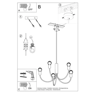 Lestenec PICCOLO 3 črn (45x45x100cm)
