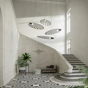 Obesna svetilka LEHDET črna (110x80x150cm)