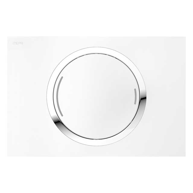 Splakovalna WC tipka Mepa Zero bela dvojna (A31 in B31)