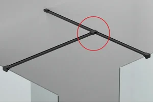 Sanotechnik modul za tuš steno T-konektor, ČRN