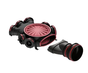 Heatpex Aria Connect priklop razdelilca na Aduro fi 125-160 - stransko