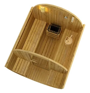 Zunanja finska savna Sanotechnik Bergen, prerez