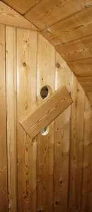 Zunanja finska savna Sanotechnik Tromso - notranjost