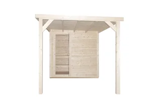 Zunanja finska savna Sanotechnik RAUMA z nadstreškom