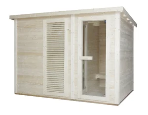 Zunanja finska savna Sanotechnik VAASA z garderobo