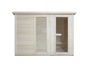 Zunanja finska savna Sanotechnik VAASA z garderobo