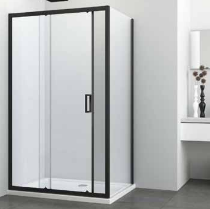 Sanotechnik tuš kabina Elite krom črna